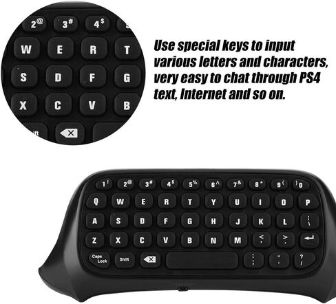 لوحة مفاتيح صغيرة لجهاز إكس بوكس ون، جهاز تحكم لاسلكي 2.4 جيجا بايت من Chatpad Message لجهاز إكس بوكس ون, لون أسود in Kuwait