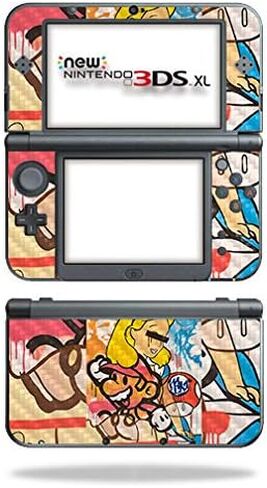 غلاف MightySkins من ألياف الكربون لجهاز Nintendo New 3DS XL (2015) - لا أستطيع الرؤية | لمسة نهائية واقية ومتينة من ألياف الكربون | سهل التطبيق والإزالة وتغيير الأنماط | صنع في الولايات المتحدة الأمريكية in Kuwait