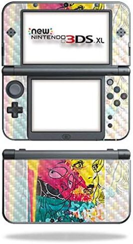 غلاف MightySkins من ألياف الكربون لجهاز Nintendo New 3DS XL (2015) - لا أستطيع الرؤية | لمسة نهائية واقية ومتينة من ألياف الكربون | سهل التطبيق والإزالة وتغيير الأنماط | صنع في الولايات المتحدة الأمريكية in Kuwait