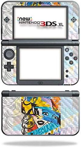 غلاف MightySkins من ألياف الكربون لجهاز Nintendo New 3DS XL (2015) - لا أستطيع الرؤية | لمسة نهائية واقية ومتينة من ألياف الكربون | سهل التطبيق والإزالة وتغيير الأنماط | صنع في الولايات المتحدة الأمريكية in Kuwait