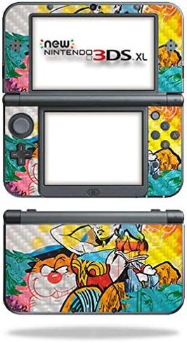 غلاف MightySkins من ألياف الكربون لجهاز Nintendo New 3DS XL (2015) - لا أستطيع الرؤية | لمسة نهائية واقية ومتينة من ألياف الكربون | سهل التطبيق والإزالة وتغيير الأنماط | صنع في الولايات المتحدة الأمريكية in Kuwait