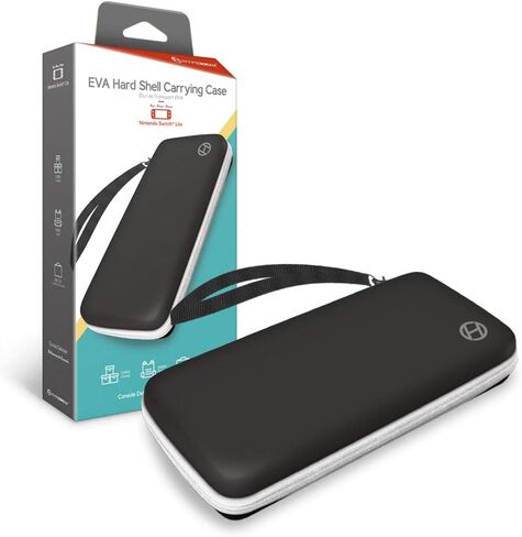 Hyperkin EVA Hard Shell Carrying Case for Nintendo Switch Lite (Black/White) in Saudi Arabia