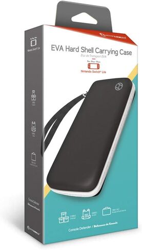 Hyperkin EVA Hard Shell Carrying Case for Nintendo Switch Lite (Black/White) in Saudi Arabia