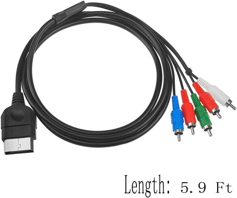 OBTANIM 5.9 قدم AV كابل الصوت والفيديو HDTV كابل مكون عالي الوضوح لأجهزة إكس بوكس in Kuwait