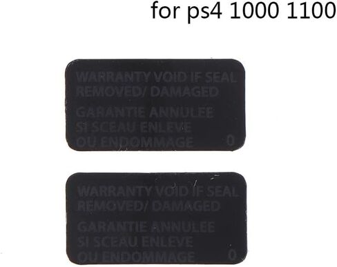 قطعتان من ملصق ملصق الغلاف لجهاز PS4 Pro Slim 1000 1100 1200 وحدة التحكم، أختام غطاء مضاد للتلاعب، ملصق إصلاح الضمان (لجهاز PS4 Slim 2000) in Kuwait