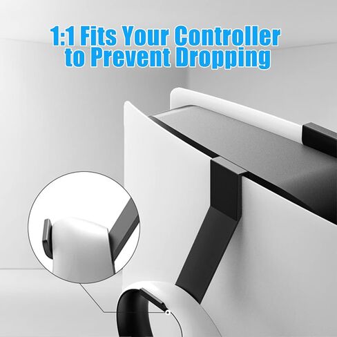 حامل وحدة تحكم PS5، سلك شحن 2 في 1 USB إلى نوع C لجهاز PS5، قطعتان من سماعات الرأس وحامل تخزين وحدة التحكم ملحقات PS5 المتوافقة مع Playstation5 in Kuwait