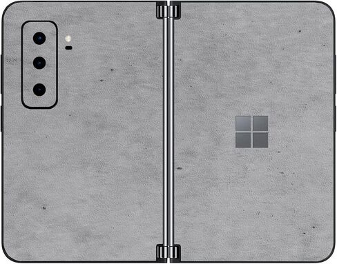 SopiGuard Sticker Skin for 2021 Microsoft Surface Duo 2 2nd Gen Edge-to-Edge Front and Rear Panels Vinyl Decal (Carbon Black) in Kuwait