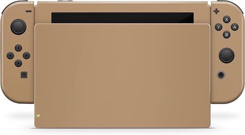 Tacky Design Classic Pastel Skin Compatible with Nintendo Switch Skin Wrap Cover, Brown, Cream, and Beige Skin for Nintendo Switch Stickers, Premium Vinyl 3M Full Wrap Decal (Cream). in Kuwait