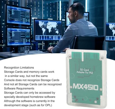 Acogedor لمحول بطاقة SD MX4SIO، بطاقة توسيع محول بطاقة ذاكرة وحدة تحكم ألعاب PS2 لـ SIO مناسبة لوحدة تحكم PS2 Fat، التوصيل والتشغيل (أزرق) in Kuwait