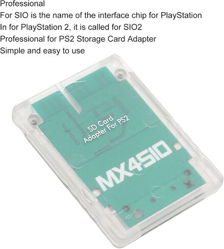 Acogedor لمحول بطاقة SD MX4SIO، بطاقة توسيع محول بطاقة ذاكرة وحدة تحكم ألعاب PS2 لـ SIO مناسبة لوحدة تحكم PS2 Fat، التوصيل والتشغيل (أزرق) in Kuwait