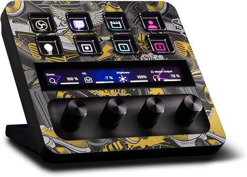 غلاف MightySkins متوافق مع Elgato Stream Deck + Yellow Hip Hop | غطاء ملتف واقٍ ومتين وفريد ​​من نوعه من الفينيل | سهل التطبيق | صنع في الولايات المتحدة الأمريكية in Saudi Arabia