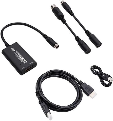 جنسي محول MD1 MD2 SNK الى HDMI، محول HDMI RGBS 1080P يدعم 16:9-4:3 / SNK-MD كيبل HDMI متوافق مع سيجا MD1/MD2/SNK HDTV in Kuwait