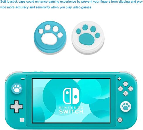 عصا التحكم التناظرية بمقبض تحكم جوي كون من قطعتين باللون الأبيض من شركة فيانك لأجهزة تحكم نينتيندو سويتش لايت جوي كون - مع مجموعة أدوات الإصلاح Y00 ثلاثية الأجنحة، 1.5 مفك براغي، أدوات حصيق، 4 أغطية in Kuwait