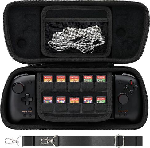 حافظة سفر صلبة من Aenllosi لجهاز التحكم المحمول Hori Nintendo Switch Split Pad Pro - أحمر (جراب فقط) in Kuwait