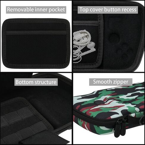 حافظة سفر صلبة من Aenllosi لجهاز التحكم المحمول Hori Nintendo Switch Split Pad Pro - أحمر (جراب فقط) in Kuwait