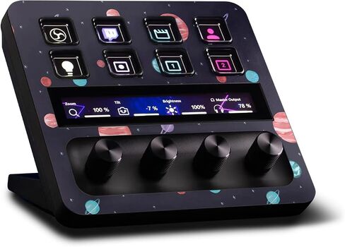 MightySkins Skin Compatible with Elgato Stream Deck + Bright Night Sky | Protective, Durable, and Unique Vinyl Decal wrap Cover | Easy to Apply | Made in The USA in Saudi Arabia