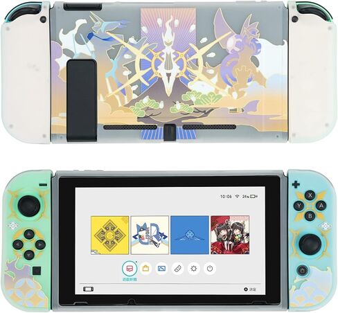 حافظة حماية YOCORE Cute Anime متوافقة مع Switch، غطاء بديل ناعم من مادة TPU DIY مع ممتص للصدمات ومضاد للخدش in Saudi Arabia