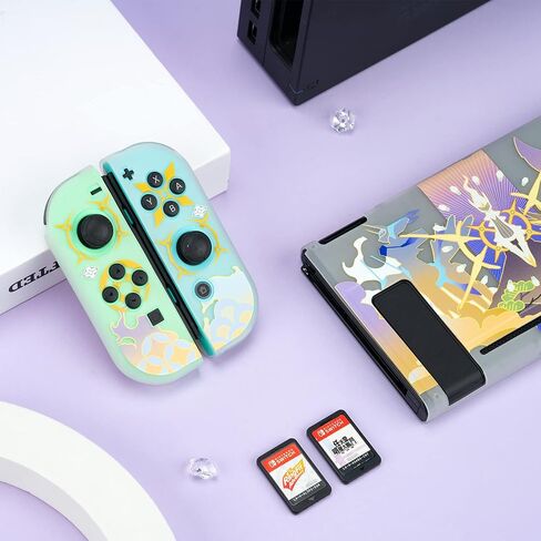 حافظة حماية YOCORE Cute Anime متوافقة مع Switch، غطاء بديل ناعم من مادة TPU DIY مع ممتص للصدمات ومضاد للخدش in Saudi Arabia