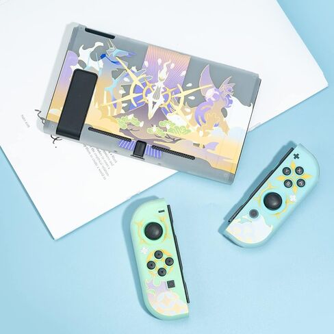 حافظة حماية YOCORE Cute Anime متوافقة مع Switch، غطاء بديل ناعم من مادة TPU DIY مع ممتص للصدمات ومضاد للخدش in Saudi Arabia