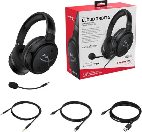 HyperX Cloud Orbit S-Gaming Headset, Head Tracking, Compatible with PC, Xbox One, PS4, Mac, Mobile, Nintendo Switch, Planar Magnetic headphones (HX-HSCOS-GM/WW) (Renewed) in Saudi Arabia