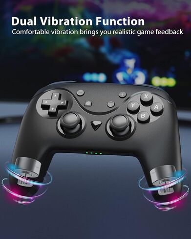 YCCTEAM Switch Controller Compatible With Switch/Switch Lite/Switch Oled, Switch Pro Controller with NFC, Turbo, Dual Vibration Function and Wake Up in Kuwait