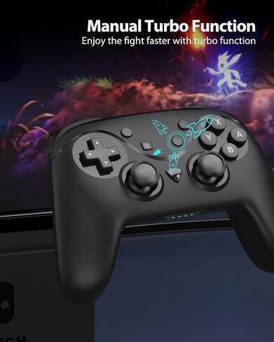 YCCTEAM Switch Controller Compatible With Switch/Switch Lite/Switch Oled, Switch Pro Controller with NFC, Turbo, Dual Vibration Function and Wake Up in Kuwait