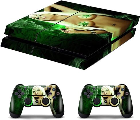 جلود لجهاز التحكم PS4 - ملصقات لألعاب Playstation 4 - غطاء ملصقات لوحدة التحكم PS4 Sony Playstation Four الملحقات PS4 Faceplate مع Dualshock 5 جهازي تحكم - نساء in Kuwait