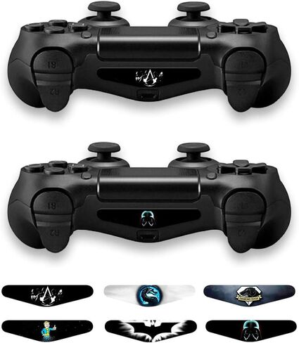 جلود لجهاز التحكم PS4 - ملصقات لألعاب Playstation 4 - غطاء ملصقات لوحدة التحكم PS4 Sony Playstation Four الملحقات PS4 Faceplate مع Dualshock 5 جهازي تحكم - نساء in Kuwait