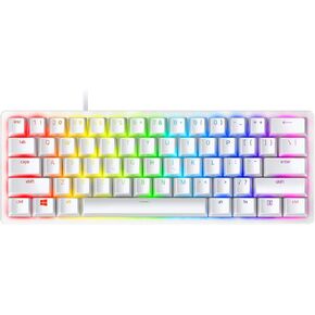 Razer Huntsman Mini 60% Gaming Keyboard: Fastest Keyboard Switches Ever - Linear Optical Switches - Chroma RGB Lighting - PBT Keycaps - Onboard Memory - Mercury White (Renewed) in Saudi Arabia