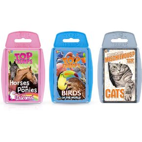 Wings, Hooves and Paws Top Trumps Card Game Bundle