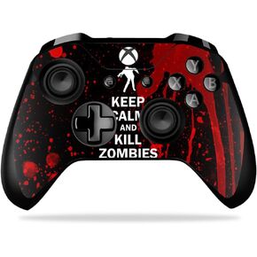 MightySkins Skin Compatible with Microsoft Xbox One X Controller - Kill Zombies | Protective, Durable, and Unique Vinyl Decal wrap Cover | Easy to Apply, Remove, and Change Styles | Made in The USA in Saudi Arabia