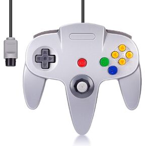 وحدة التحكم N64، عصا التحكم السلكية الكلاسيكية في الألعاب FISUPER لوحدة التحكم N64 (رمادي) in Kuwait