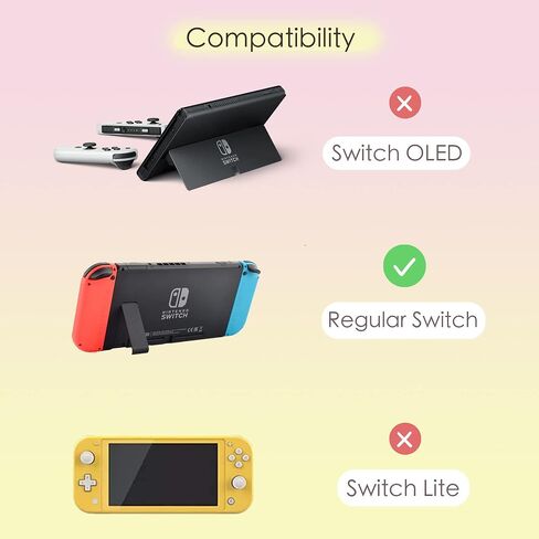 Starry Forest Cute Protective Cases for Nintendo Switch OLED with joycon stick covers, Dockable slim case cover for Switch OLED console, glossy clear black purple shell (for regular Switch) in Saudi Arabia