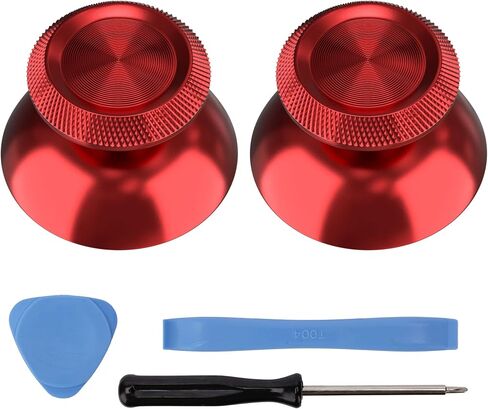 Metal Thumbsticks for PS5 Controller, Aluminum Joystick Replacement Kit for Dualsense Controller Accessories (Black) in Saudi Arabia
