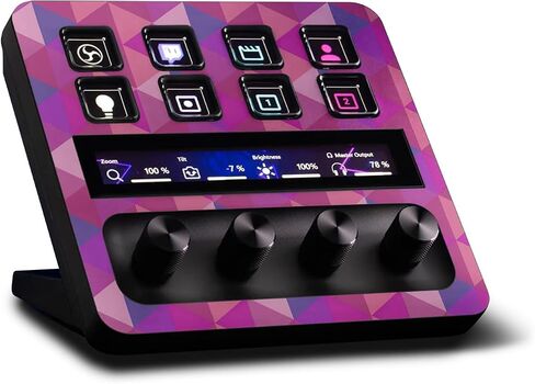 MightySkins Skin Compatible with Elgato Stream Deck + Pink Kaleidoscope | Protective, Durable, and Unique Vinyl Decal wrap Cover | Easy to Apply | Made in The USA in Saudi Arabia