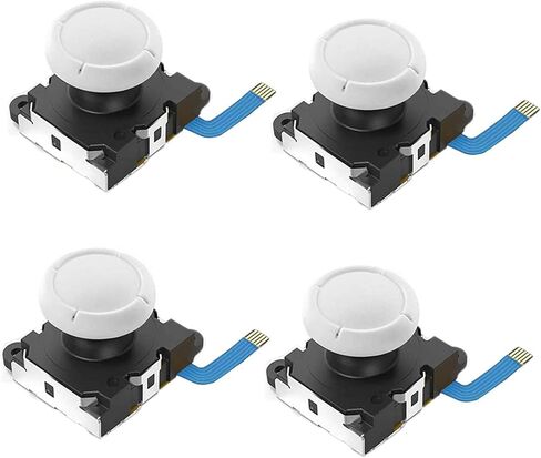 قطعة عصا التحكم التناظرية للعصا من فيانك 4 قطع من أجل وحدة التحكم جوي كون لنظام ألعاب نينتندو سويتش لايت آند سويتش in Kuwait