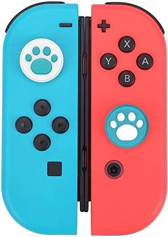 قطعة عصا التحكم التناظرية للعصا من فيانك 4 قطع من أجل وحدة التحكم جوي كون لنظام ألعاب نينتندو سويتش لايت آند سويتش in Kuwait