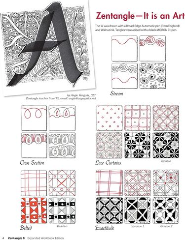 Zentangle 8, Expanded Workbook Edition: Monograms, Alphabets, and 40 All-New Tangles (Design Originals) How to Embellish Letters, Monograms, Cards, Stationery, Gifts, and More with Beautiful Designs in Saudi Arabia