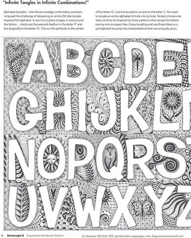 Zentangle 8, Expanded Workbook Edition: Monograms, Alphabets, and 40 All-New Tangles (Design Originals) How to Embellish Letters, Monograms, Cards, Stationery, Gifts, and More with Beautiful Designs in Saudi Arabia