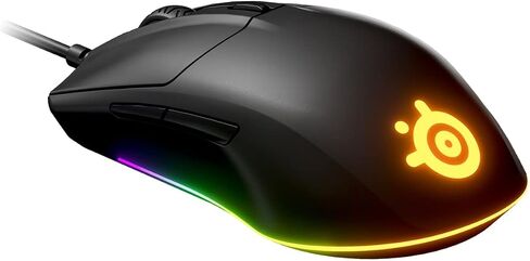 SteelSeries Rival 3 - ماوس الألعاب - مستشعر بصري TrueMove Core 8,500 CPI - 6 أزرار قابلة للبرمجة - أزرار تشغيل منفصلة in Saudi Arabia