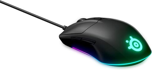 SteelSeries Rival 3 - ماوس الألعاب - مستشعر بصري TrueMove Core 8,500 CPI - 6 أزرار قابلة للبرمجة - أزرار تشغيل منفصلة in Saudi Arabia