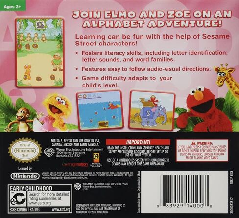 Sesame Street:Elmo's A-To_Zoo Adventure - Nintendo DS in Saudi Arabia