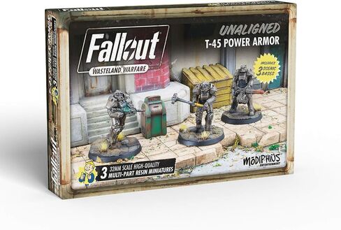 Modiphius Fallout - Wasteland Warfare - Unaligned T-45 Power Armour in Saudi Arabia