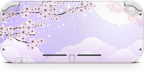 TACKY DESIGN Sakura Skin Compatible with Nintendo Switch lite Skin, Cherry Blossom Purple Switch lite Skin Vinyl 3m Stickers Full wrap Cover in Saudi Arabia