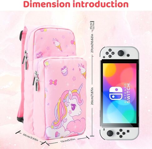 حقيبة سفر فندياري لجهاز نينتندو سويتش، وحقيبة حمل OLED وLite، ومجموعة حقيبة كتف محمولة للتبديل، ومجموعة ملحقات حقيبة ظهر كروس مع حقيبة ألعاب وغطاءين للإبهام - لسوبر ماريو in Kuwait