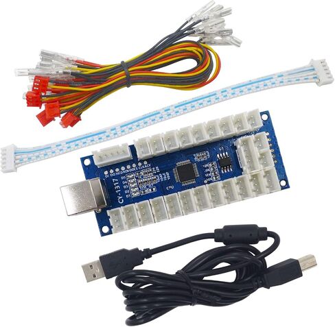 Arcade USB Encoder LED Zero Delay Arcade Controller PC PS3 Android Arcade DIY Kit LED Arcade LED Button in Kuwait