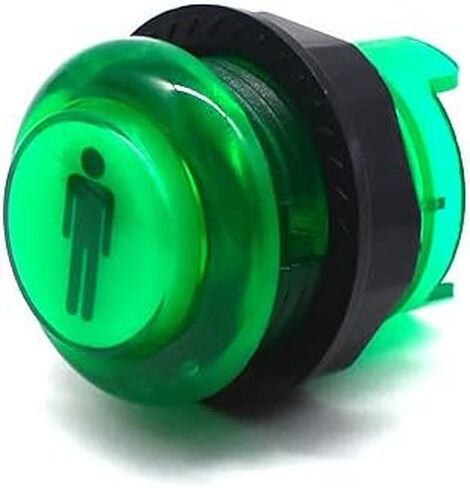 Arcity 6 قطع/مجموعة 28 مم أزرار ضغط LED للأركيد مضيئة لبدء اختيار PS Play Menu Credit مضاءة باللون الأبيض مع Microswitch لأجزاء وحدة التحكم في ألعاب Arcade Machine 5V in Kuwait