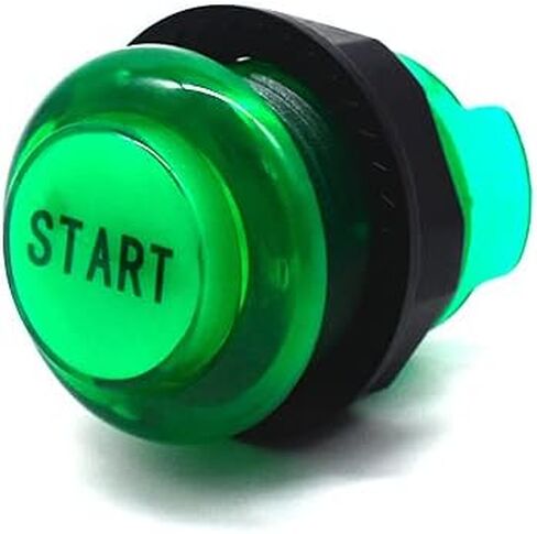 Arcity 6 قطع/مجموعة 28 مم أزرار ضغط LED للأركيد مضيئة لبدء اختيار PS Play Menu Credit مضاءة باللون الأبيض مع Microswitch لأجزاء وحدة التحكم في ألعاب Arcade Machine 5V in Kuwait