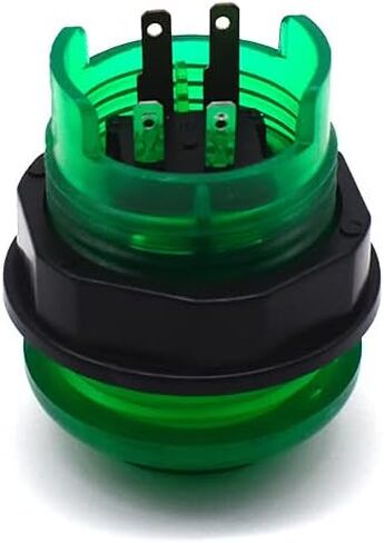 Arcity 6 قطع/مجموعة 28 مم أزرار ضغط LED للأركيد مضيئة لبدء اختيار PS Play Menu Credit مضاءة باللون الأبيض مع Microswitch لأجزاء وحدة التحكم في ألعاب Arcade Machine 5V in Kuwait