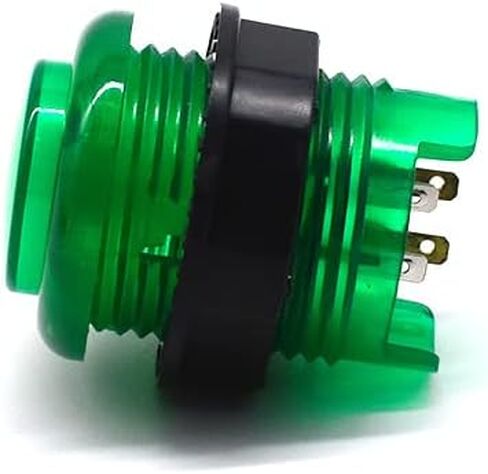 Arcity 6 قطع/مجموعة 28 مم أزرار ضغط LED للأركيد مضيئة لبدء اختيار PS Play Menu Credit مضاءة باللون الأبيض مع Microswitch لأجزاء وحدة التحكم في ألعاب Arcade Machine 5V in Kuwait